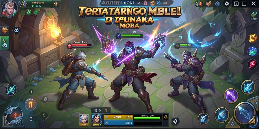 Tampilan gameplay AGENHOKI menunjukkan pertarungan yang seru dan strategis.