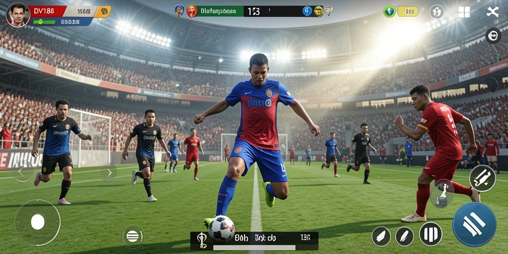 Tampilan gameplay DV188 yang penuh aksi dan seru.