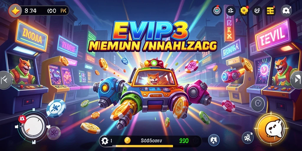 Gameplay Arcade seru dengan grafis menakjubkan di EVIP3.