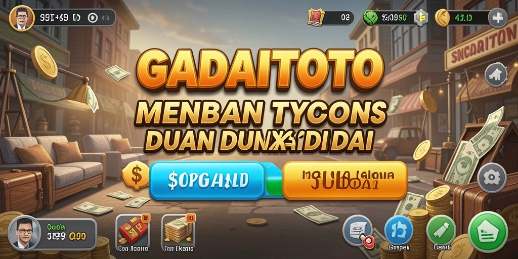 Screenshot gameplay GADAITOTO yang menampilkan pengalaman Tycoon.