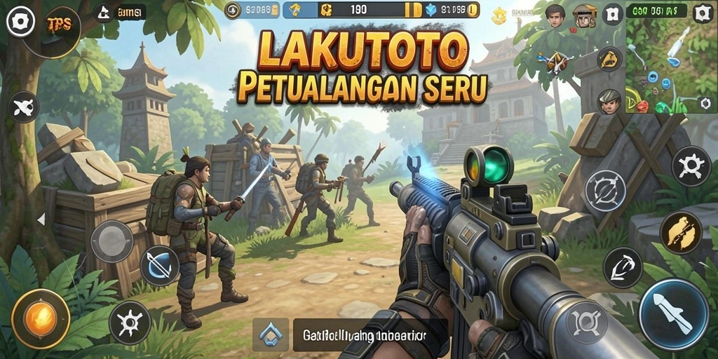 Screenshot gameplay menampilkan aksi mendebarkan di LAKUTOTO.