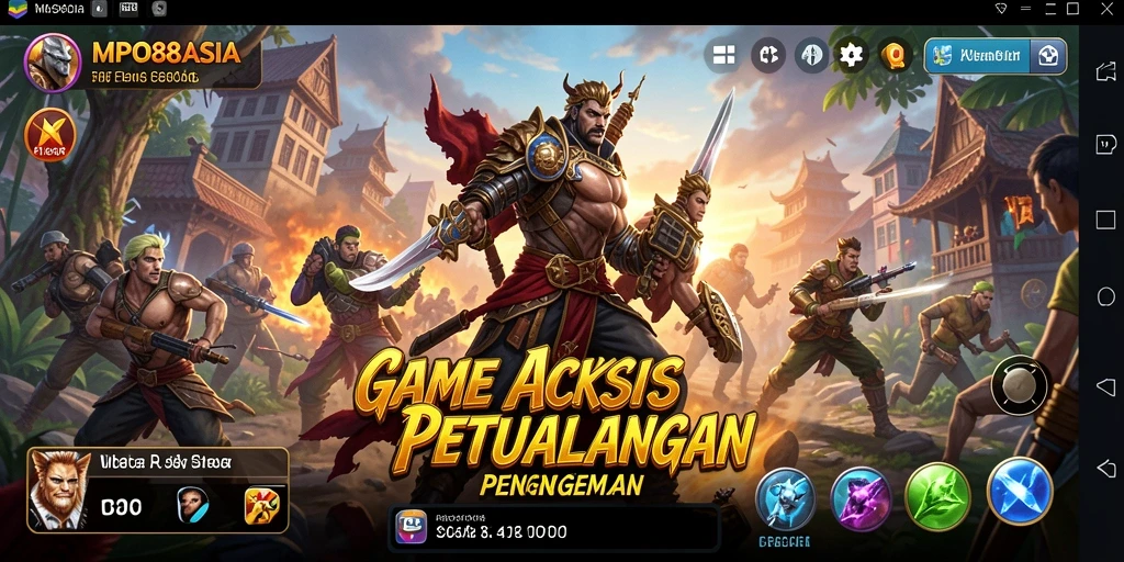 Tampilan gameplay MPO88ASIA dengan aksi yang mendebarkan dan karakter dinamis.