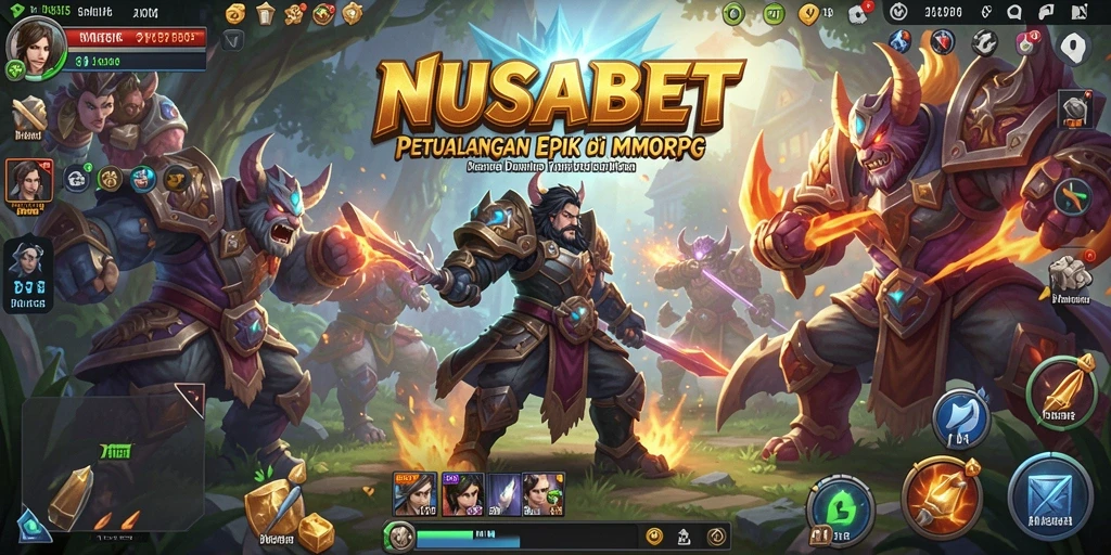 Screenshot NUSABET menampilkan aksi seru dalam dunia MMORPG.