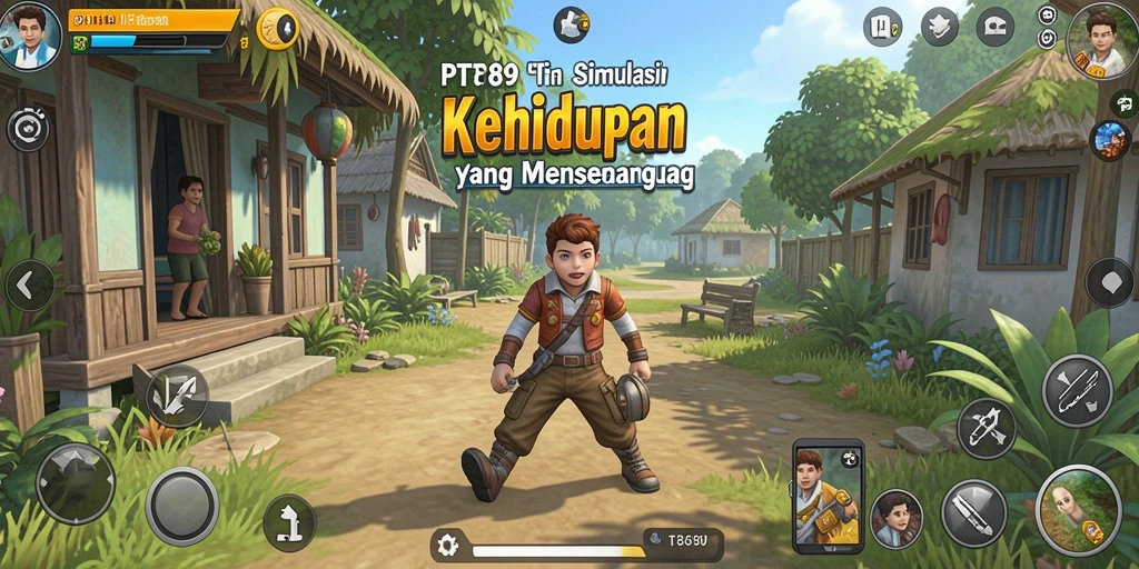 Tampilan screenshot utama PT89 menampilkan gameplay simulasi yang imersif.
