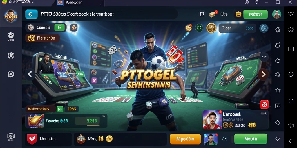 Tampilan gameplay aplikasi PTTOGEL saat melakukan taruhan olahraga.