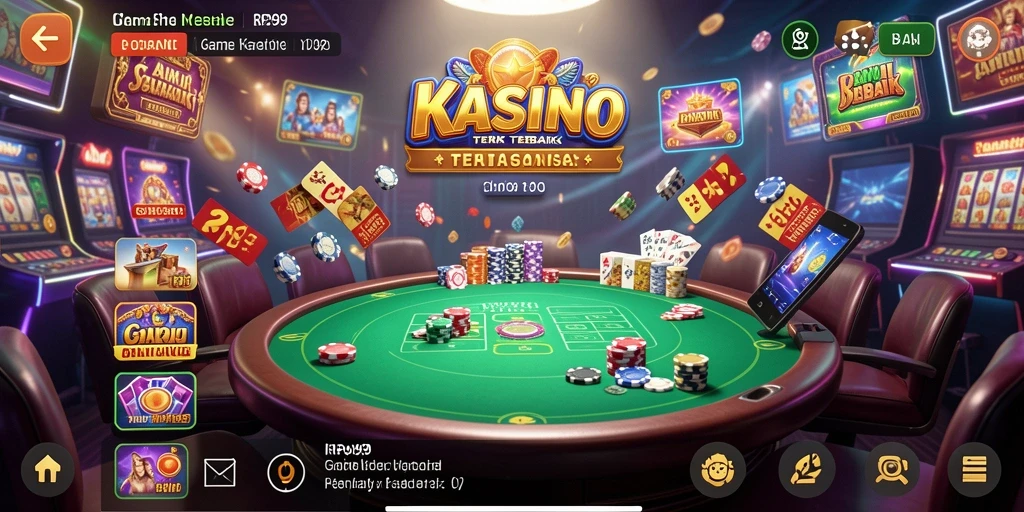 Tampilan gameplay Kasino yang mendebarkan di RP99.
