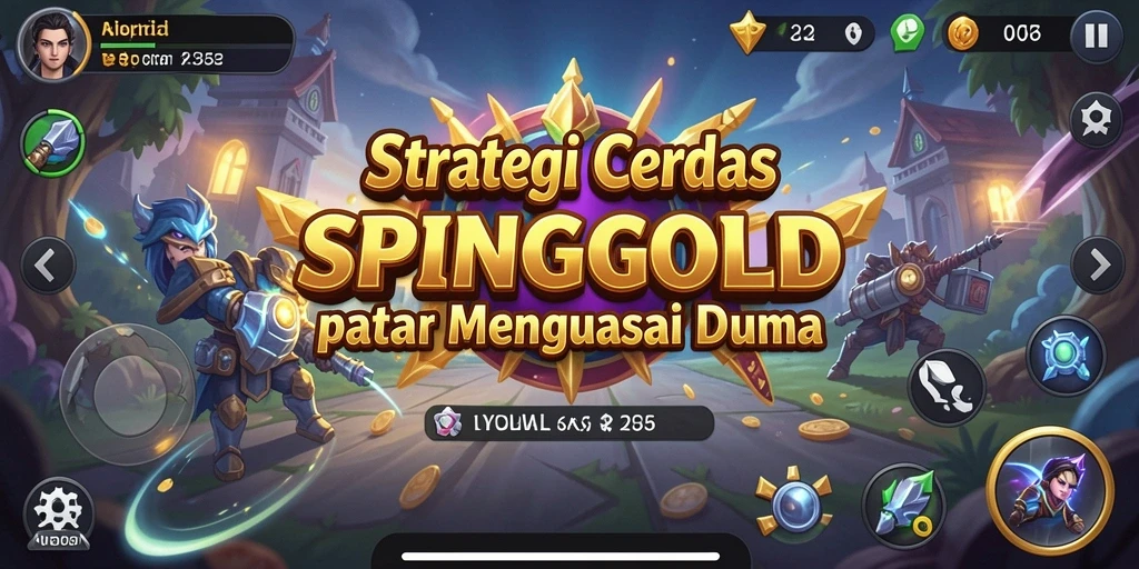 Tampilan gameplay SPINGOLD yang menakjubkan dalam strategi pertempuran.